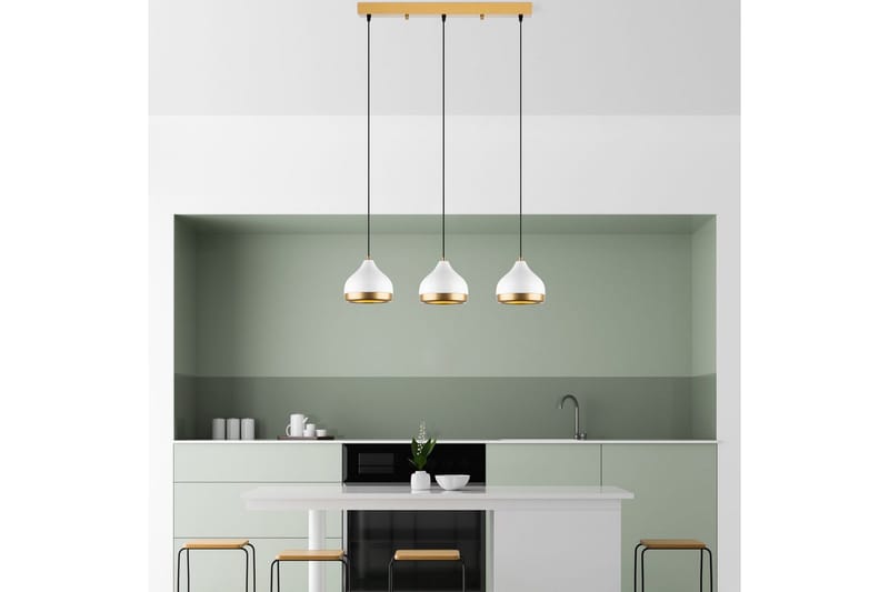 Taklampa Soodni Tre Horisont Vit - Vit - Belysning - Lampor & belysning inomhus - Taklampa & takbelysning - Kökslampa & taklampa kök