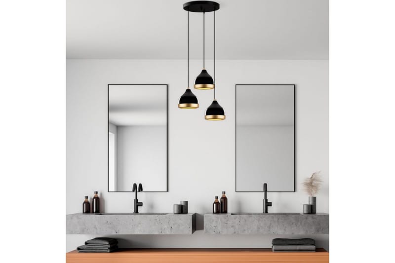 Taklampa Soodni Tre Sufia Svart - Svart - Belysning - Lampor & belysning inomhus - Taklampa & takbelysning - Kökslampa & taklampa kök