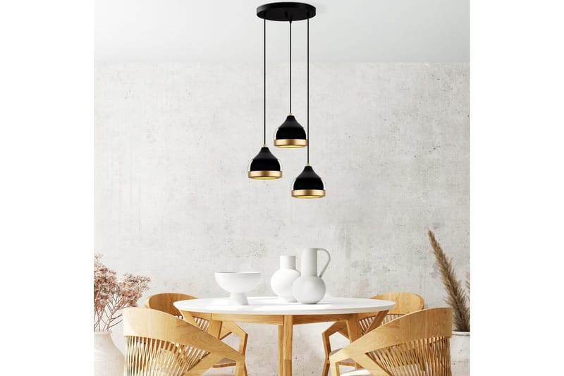 Taklampa Soodni Tre Sufia Svart - Svart - Belysning - Lampor & belysning inomhus - Taklampa & takbelysning - Kökslampa & taklampa kök