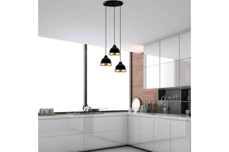 Taklampa Soodni Tre Sufia Svart - Svart - Belysning - Lampor & belysning inomhus - Taklampa & takbelysning - Kökslampa & taklampa kök