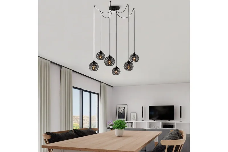 Taklampa Sourab Brilo Svart - Svart - Belysning - Lampor & belysning inomhus - Taklampa & takbelysning - Kökslampa & taklampa kök