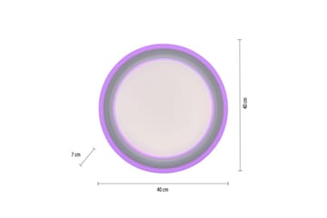 Taklampa Spheric - 40x8,5x40 cm - Belysning - Lampor & belysning inomhus - Taklampa & takbelysning - Takplafond