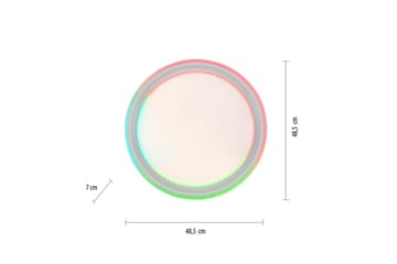Taklampa Spheric - 48,5x8,5x48,5 cm - Belysning - Lampor & belysning inomhus - Taklampa & takbelysning - Takplafond