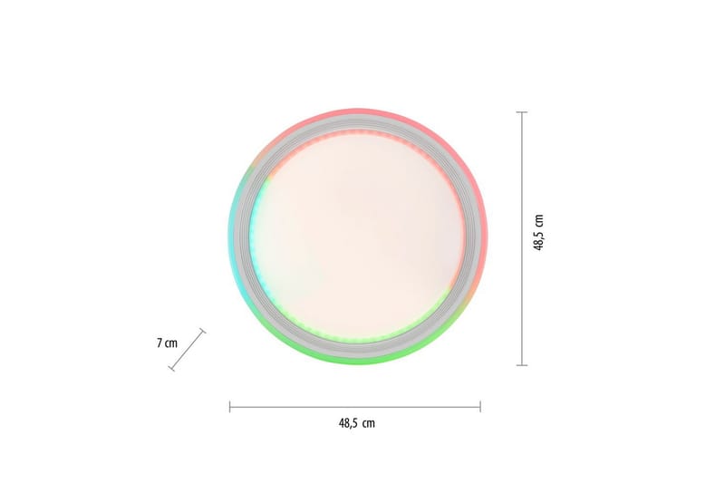 Taklampa Spheric - 48,5x8,5x48,5 cm - Belysning - Lampor & belysning inomhus - Taklampa & takbelysning - Takplafond