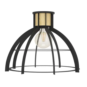 Taklampa Stillington - Svart/Fanér - Belysning - Lampor & belysning inomhus - Taklampa & takbelysning - Takplafond