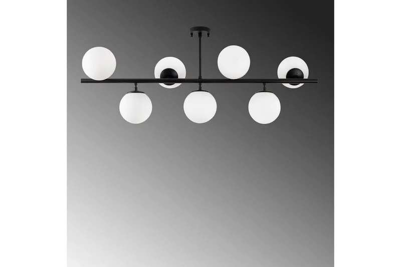 Taklampa Subin Platt Svart / Vit - Svart / Vit - Belysning - Lampor & belysning inomhus - Taklampa & takbelysning - Kökslampa & taklampa kök