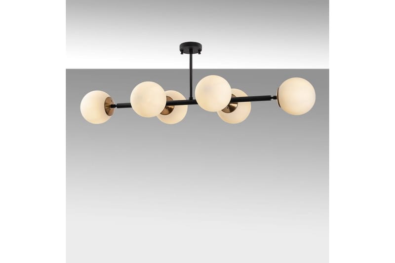 Taklampa Subin Platt Svart / Grädde - Svart / Grädde - Belysning - Lampor & belysning inomhus - Taklampa & takbelysning - Kökslampa & taklampa kök