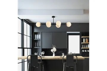 Taklampa Subin Platt Svart / Grädde - Svart / Grädde - Belysning - Lampor & belysning inomhus - Taklampa & takbelysning - Kökslampa & taklampa kök