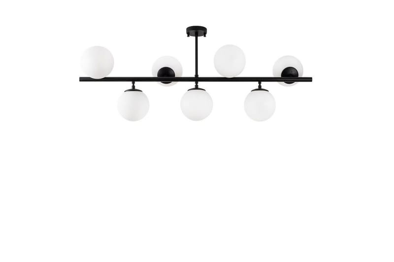 Taklampa Subin Platt Svart / Vit, Svart / Vit