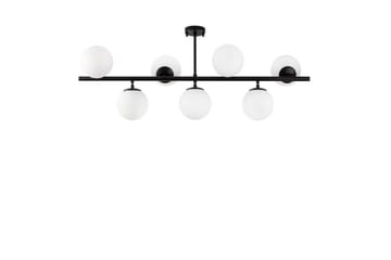 Taklampa Subin Platt Svart / Vit