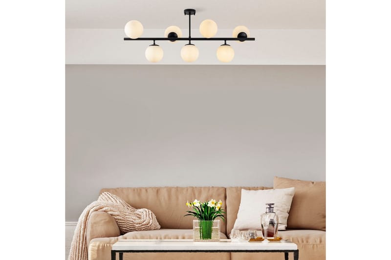 Taklampa Subin Platt Svart / Vit - Svart / Vit - Belysning - Lampor & belysning inomhus - Taklampa & takbelysning - Kökslampa & taklampa kök