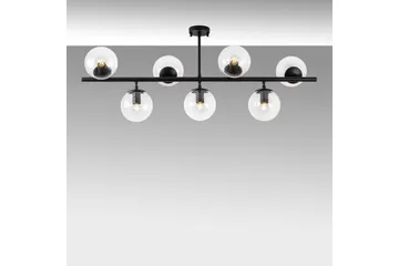 Taklampa Subin Platt Svart / Transparent - Svart / Transparent - Belysning - Lampor & belysning inomhus - Taklampa & takbelysning - Takplafond