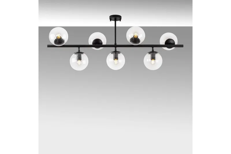 Taklampa Subin Platt Svart / Transparent - Svart / Transparent - Belysning - Lampor & belysning inomhus - Taklampa & takbelysning - Takplafond