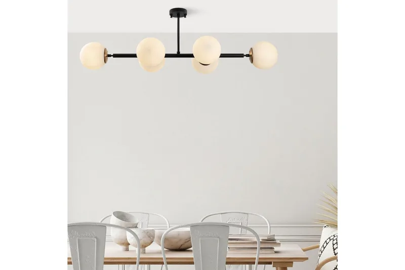 Taklampa Subin Platt Svart / Grädde - Svart / Grädde - Belysning - Lampor & belysning inomhus - Taklampa & takbelysning - Kökslampa & taklampa kök