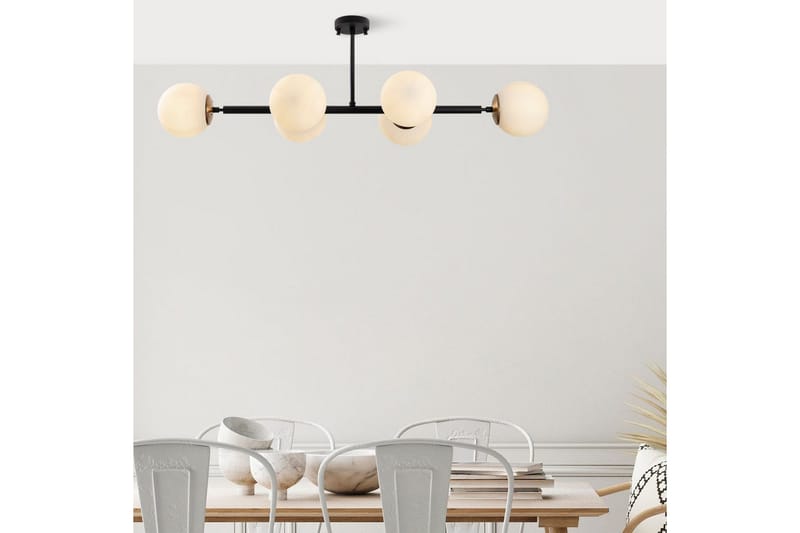 Taklampa Subin Platt Svart / Grädde - Svart / Grädde - Belysning - Lampor & belysning inomhus - Taklampa & takbelysning - Kökslampa & taklampa kök