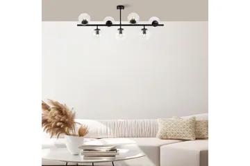 Taklampa Subin Platt Svart / Transparent - Svart / Transparent - Belysning - Lampor & belysning inomhus - Taklampa & takbelysning - Takplafond