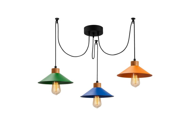 Taklampa Sudalwani Grön / Blå / Orange - Grön / Blå / Orange - Belysning - Lampor & belysning inomhus - Taklampa & takbelysning - Kökslampa & taklampa kök