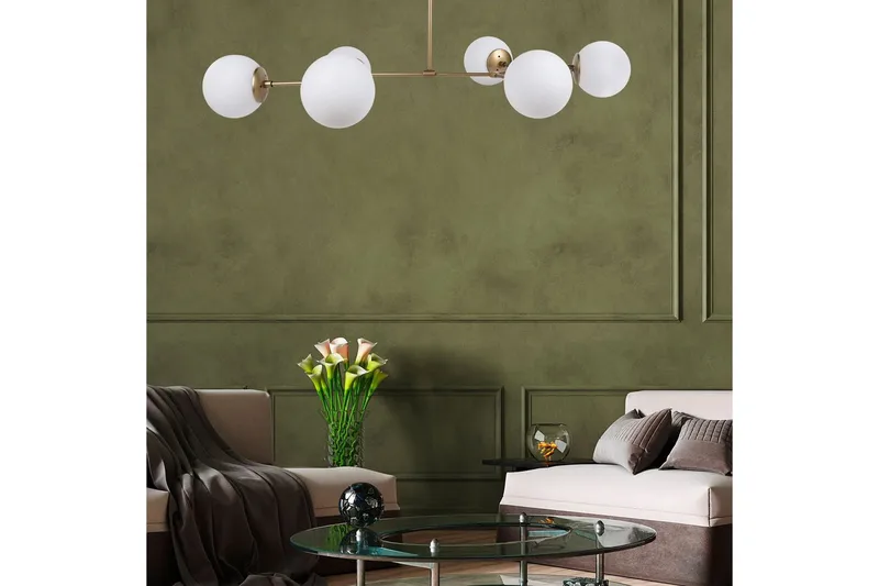 Taklampa Sudatoor Fibran Gul / Vit - Gul / Vit - Belysning - Lampor & belysning inomhus - Taklampa & takbelysning - Kökslampa & taklampa kök