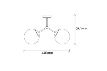 Taklampa Sudatoor Gul / Vit - Gul / Vit - Belysning - Lampor & belysning inomhus - Taklampa & takbelysning - Takplafond