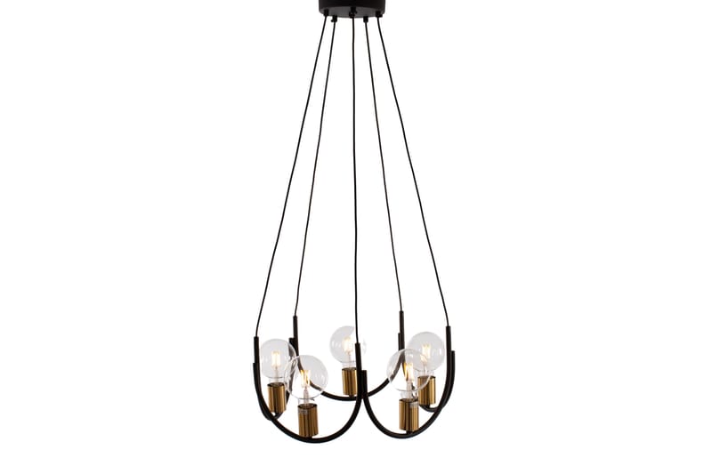 Taklampa Swing Svart/Mässing - AG Home & Light - Taklampa sovrum - Kökslampa & taklampa kök - Hall lampa - Fönsterlampa - Pendellampa & hänglampa - Taklampa vardagsrum - Fönsterlampa hängande - Taklampa & takbelysning