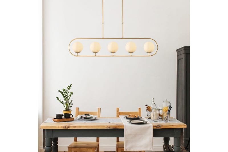 Taklampa Thalara Glansig Rany Fem sockel - Guld - Belysning - Lampor & belysning inomhus - Taklampa & takbelysning - Kökslampa & taklampa kök