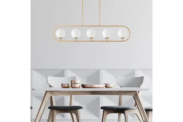 Taklampa Thalara Glansig Rany Fem sockel - Guld - Belysning - Lampor & belysning inomhus - Taklampa & takbelysning - Kökslampa & taklampa kök