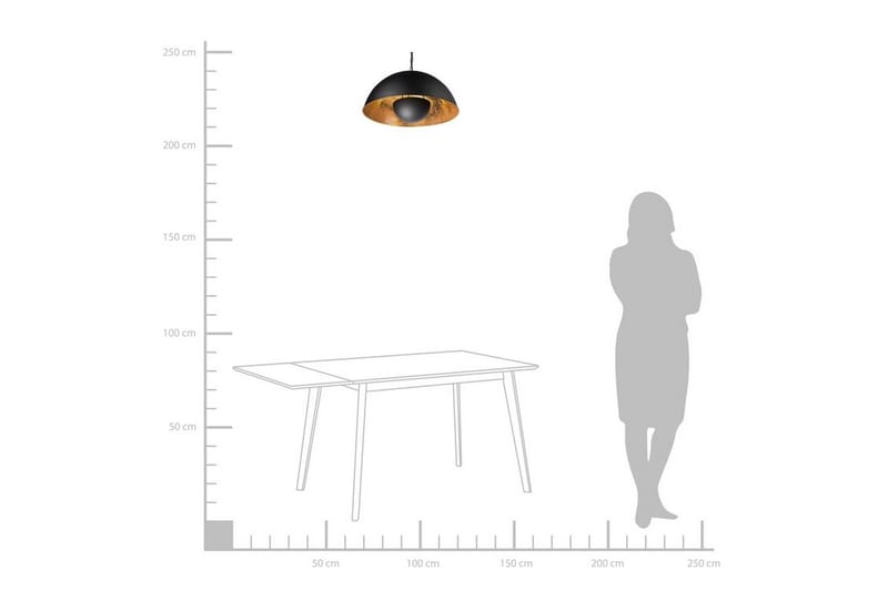 Taklampa Thames Ii 50 cm - Svart - Belysning - Lampor & belysning inomhus - Taklampa & takbelysning - Kökslampa & taklampa kök