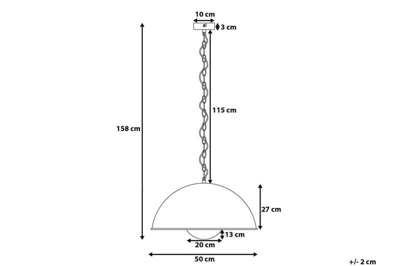Taklampa Thames Ii 50 cm - Svart - Belysning - Lampor & belysning inomhus - Taklampa & takbelysning - Kökslampa & taklampa kök