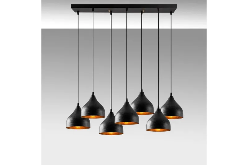 Taklampa Thela Seven Svart - Svart - Belysning - Lampor & belysning inomhus - Taklampa & takbelysning - Kökslampa & taklampa kök