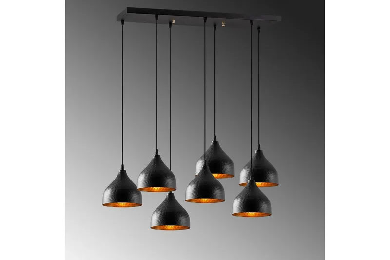 Taklampa Thela Seven Svart - Svart - Belysning - Lampor & belysning inomhus - Taklampa & takbelysning - Kökslampa & taklampa kök