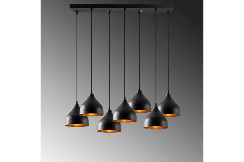 Taklampa Thela Seven Svart - Svart - Belysning - Lampor & belysning inomhus - Taklampa & takbelysning - Kökslampa & taklampa kök