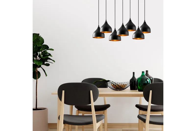 Taklampa Thela Seven Svart - Svart - Belysning - Lampor & belysning inomhus - Taklampa & takbelysning - Kökslampa & taklampa kök