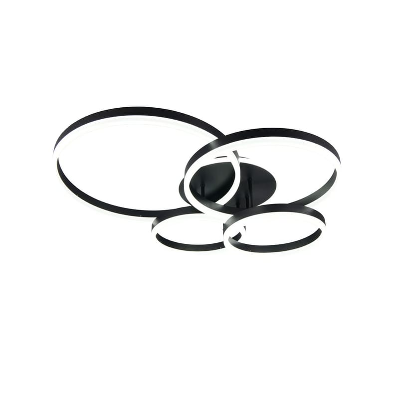 Taklampa TRIO Drake - Mattsvart - Belysning - Lampor & belysning inomhus - Taklampa & takbelysning - Takplafond