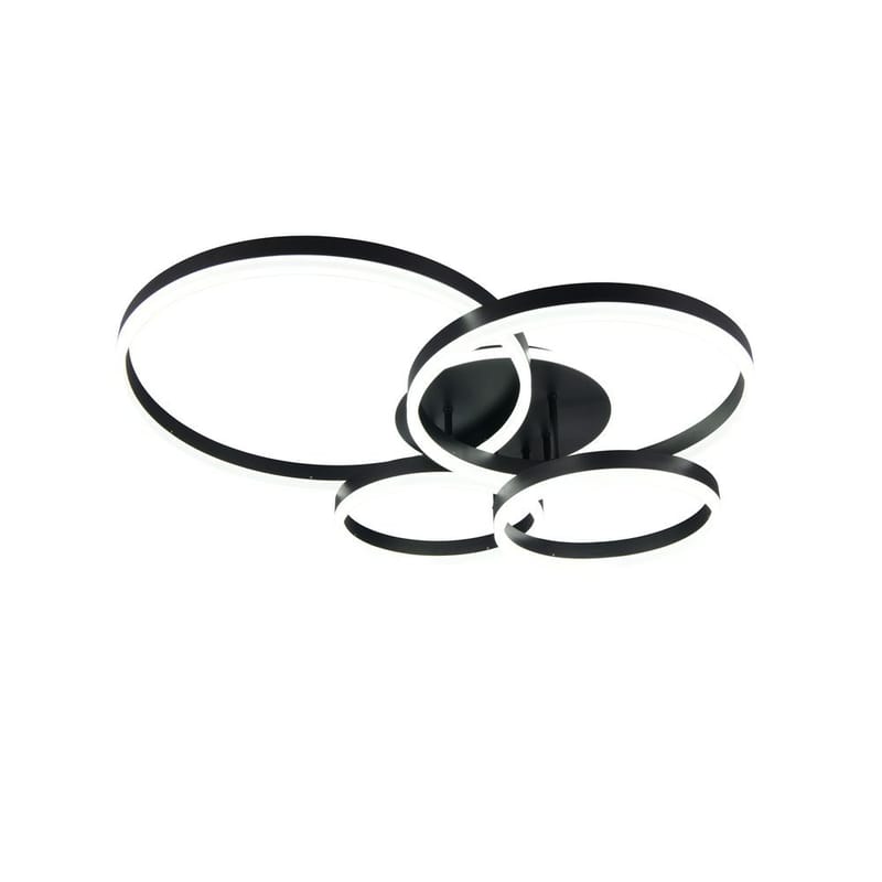 Taklampa TRIO Drake - Mattsvart - Belysning - Lampor & belysning inomhus - Taklampa & takbelysning - Takplafond