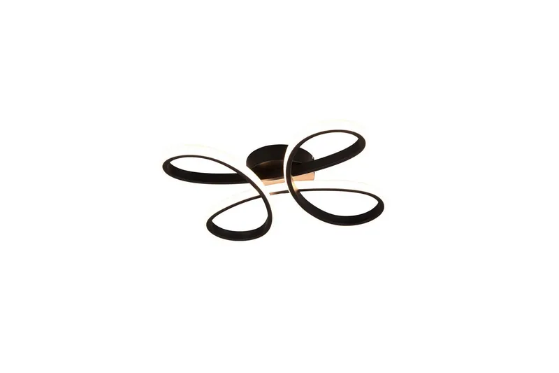 Taklampa TRIO Fly 40 cm, Mattsvart, 40 cm, Mattsvart