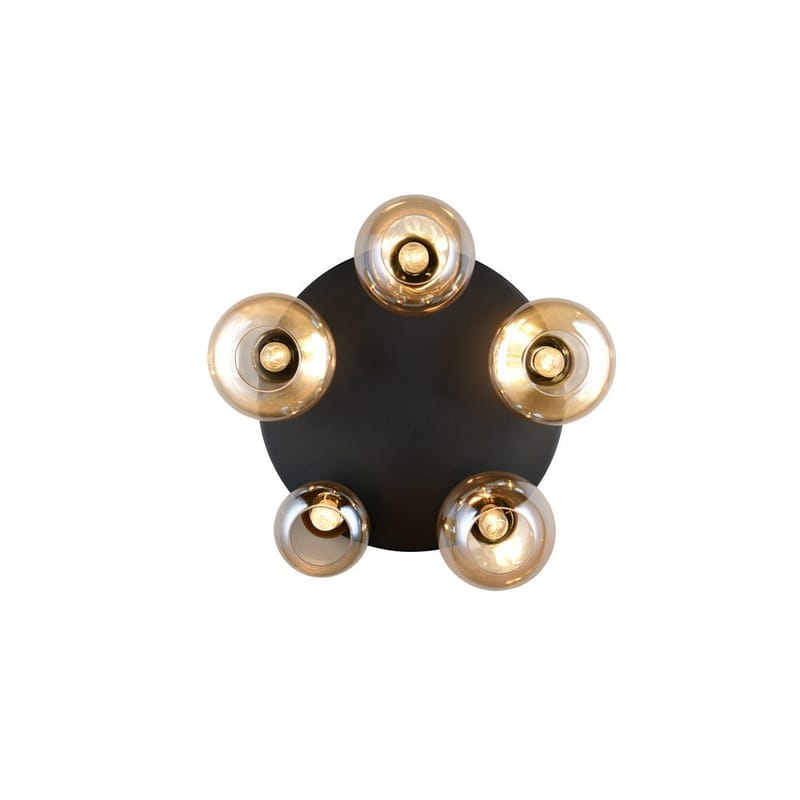 Taklampa TRIO Lumina - 5 lampor, Bärnsten - Belysning - Lampor & belysning inomhus - Taklampa & takbelysning - Kristallkrona & takkrona