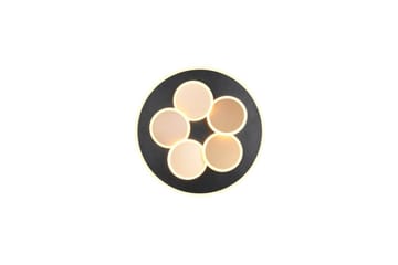 Taklampa TRIO Mandala Mattsvart/guld - Mattsvart/guld - Belysning - Lampor & belysning inomhus - Taklampa & takbelysning - Takplafond