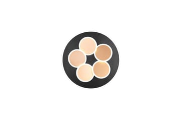 Taklampa TRIO Mandala Mattsvart/guld - Mattsvart/guld - Belysning - Lampor & belysning inomhus - Taklampa & takbelysning - Takplafond