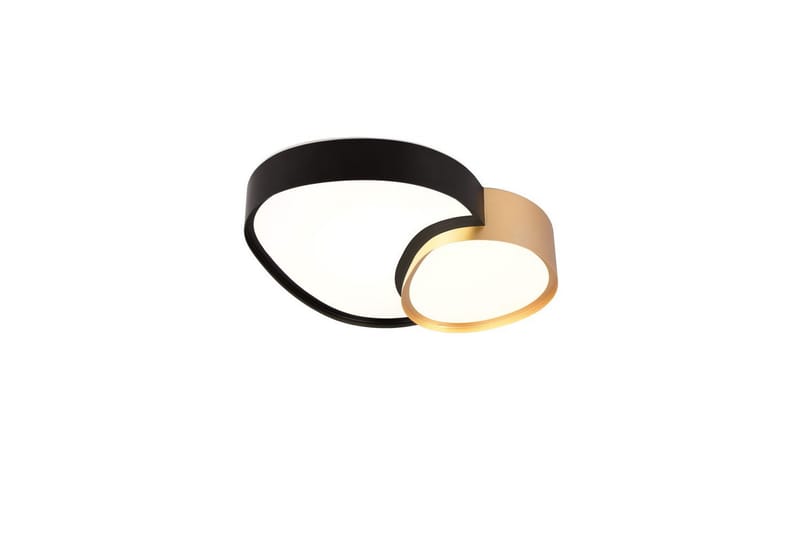 Taklampa TRIO Rise 43 cm, Svart/guld - 43 cm, Svart/guld - Belysning - Lampor & belysning inomhus - Taklampa & takbelysning - Takplafond