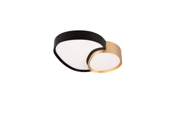 Taklampa TRIO Rise 43 cm, Svart/guld - 43 cm, Svart/guld - Belysning - Lampor & belysning inomhus - Taklampa & takbelysning - Takplafond