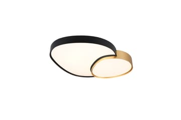 Taklampa TRIO Rise 77 cm, Svart/guld