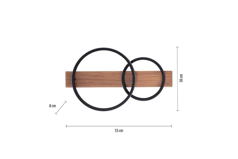 Taklampa Trooper - 30x8x53 cm - Belysning - Lampor & belysning inomhus - Taklampa & takbelysning - Takplafond