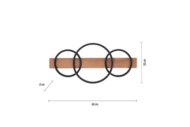 Taklampa Trooper - 30x8x68 cm - Belysning - Lampor & belysning inomhus - Taklampa & takbelysning - Takplafond