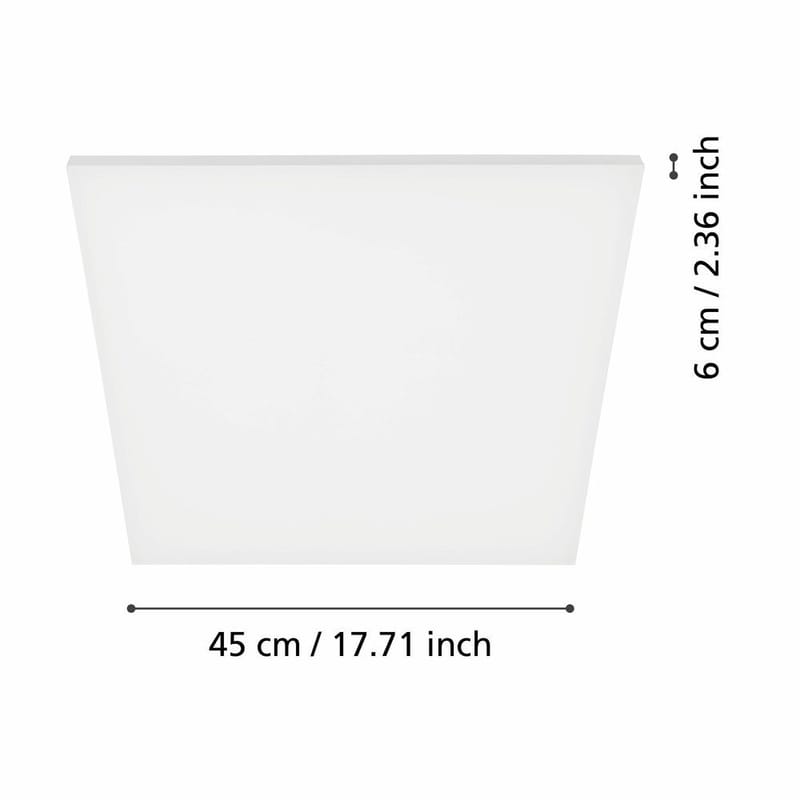 Taklampa Turcona - 450x450 mm - Belysning - Lampor & belysning inomhus - Taklampa & takbelysning - Takplafond