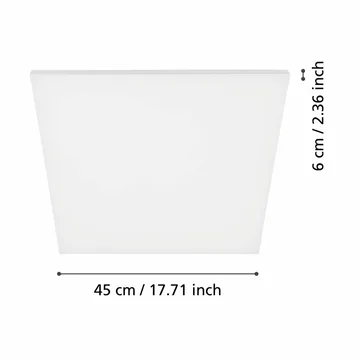 Taklampa Turcona - 450x450 mm - Belysning - Lampor & belysning inomhus - Taklampa & takbelysning - Takplafond