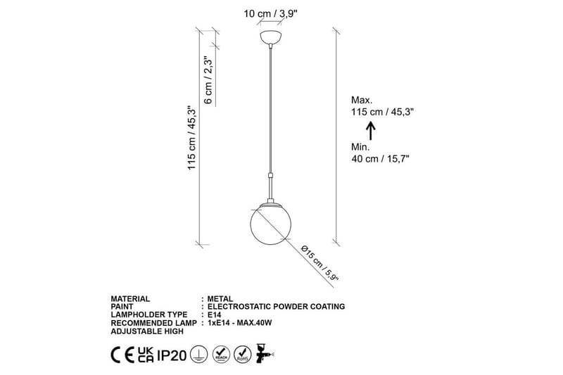Taklampa Ulwen Rany - Guld - Belysning - Lampor & belysning inomhus - Taklampa & takbelysning - Kökslampa & taklampa kök