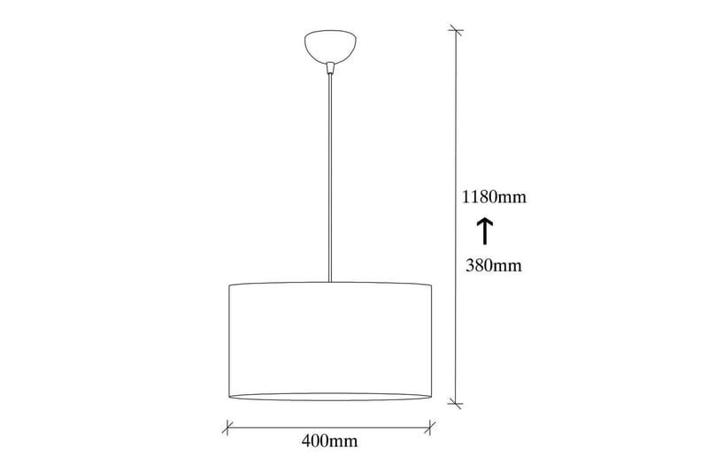 Taklampa Umber Vit - 40 x 40 cm - Belysning - Lampor & belysning inomhus - Taklampa & takbelysning - Kökslampa & taklampa kök