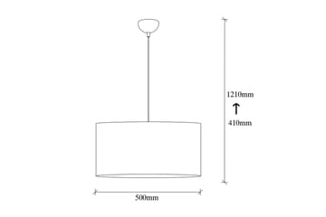 Taklampa Umber Vit - 50 x 50 cm - Belysning - Lampor & belysning inomhus - Taklampa & takbelysning - Kökslampa & taklampa kök