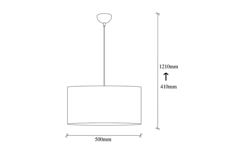 Taklampa Umber Vit - 50 x 50 cm - Belysning - Lampor & belysning inomhus - Taklampa & takbelysning - Kökslampa & taklampa kök