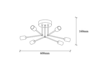Taklampa Vilsa Svart - Svart - Belysning - Lampor & belysning inomhus - Taklampa & takbelysning - Takplafond